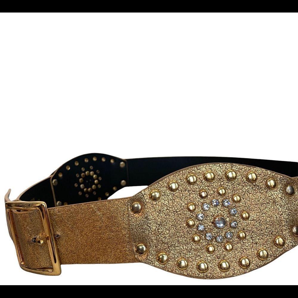 Hype NWOT bronze metallic stud and rhinestone Embellished belt size medium